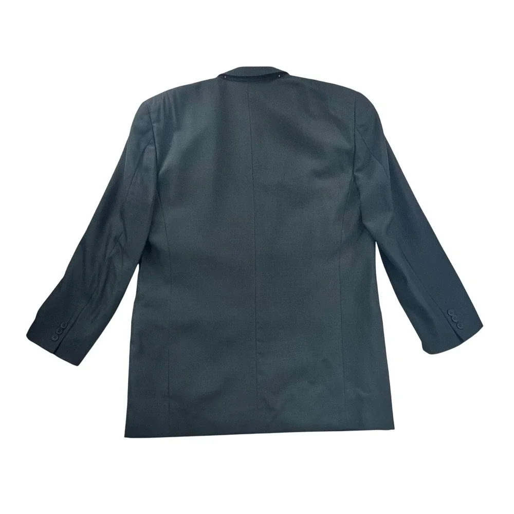 Giorgio Armani Le Collezioni 44L Suit Jacket 85% Virgin Wool Silk Italy